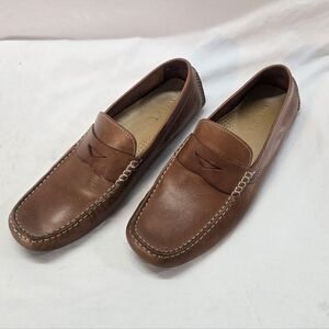 Cole Haan Men's Size 10.5 Brown Howland Penny Loafer Driving Moccasins Shoes